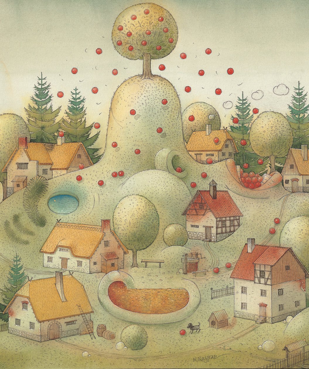 Montanha, 2005 (wc no papel) de Kestutis Kasparavicius