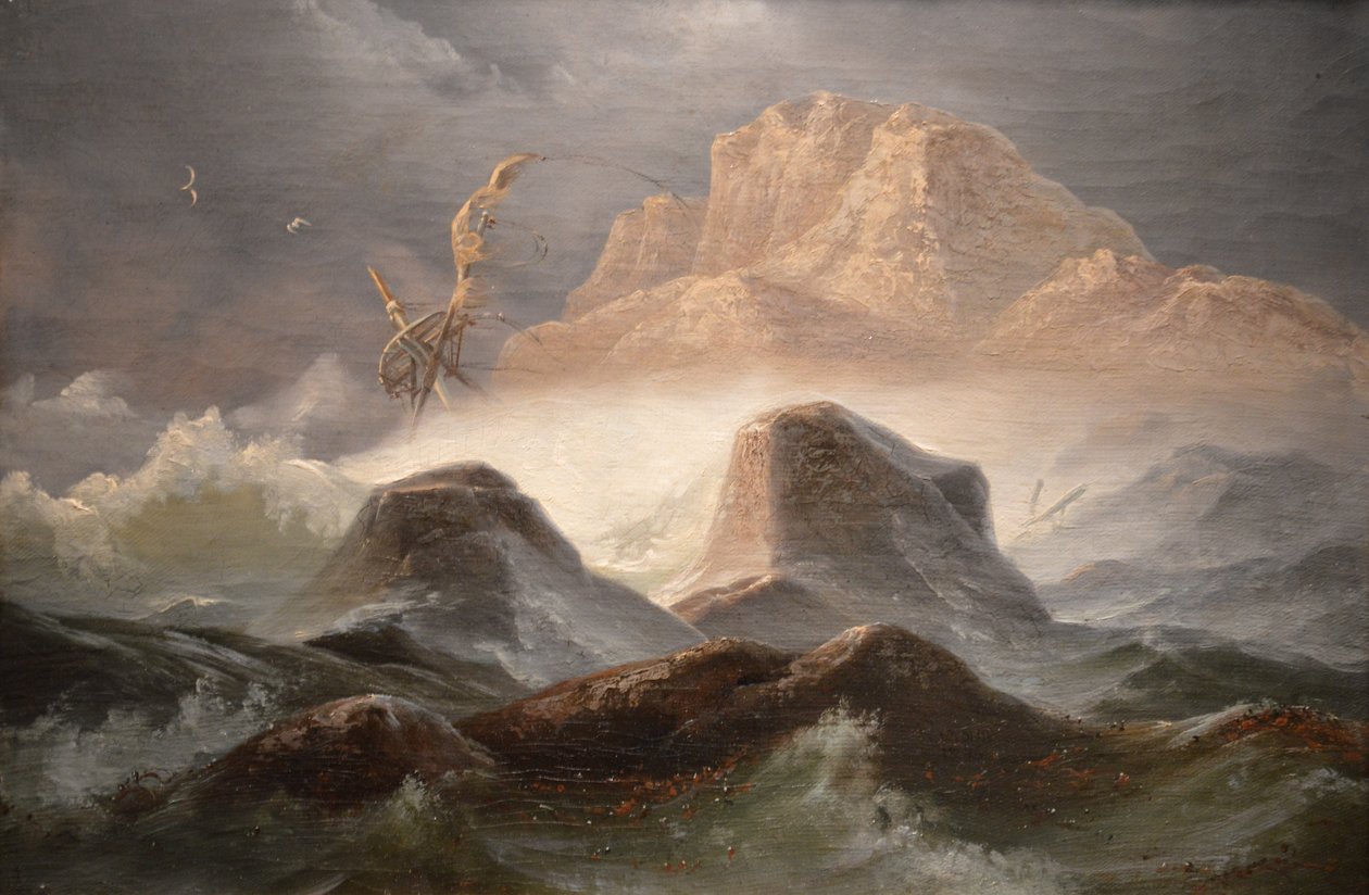 Tempestade na costa norueguesa de Knud Baade