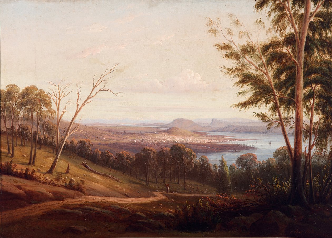 Vista, de, hobart, cidade de Knut Bull