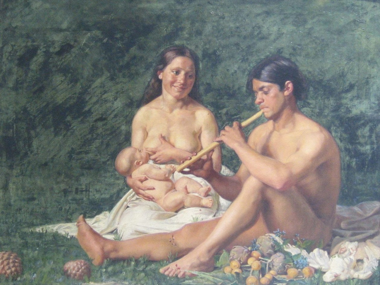 Jubal e família de Kristian Zahrtmann