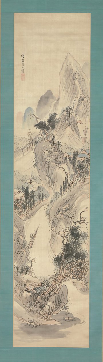 Paisagem, século 18-19. de Kushiro Unsen