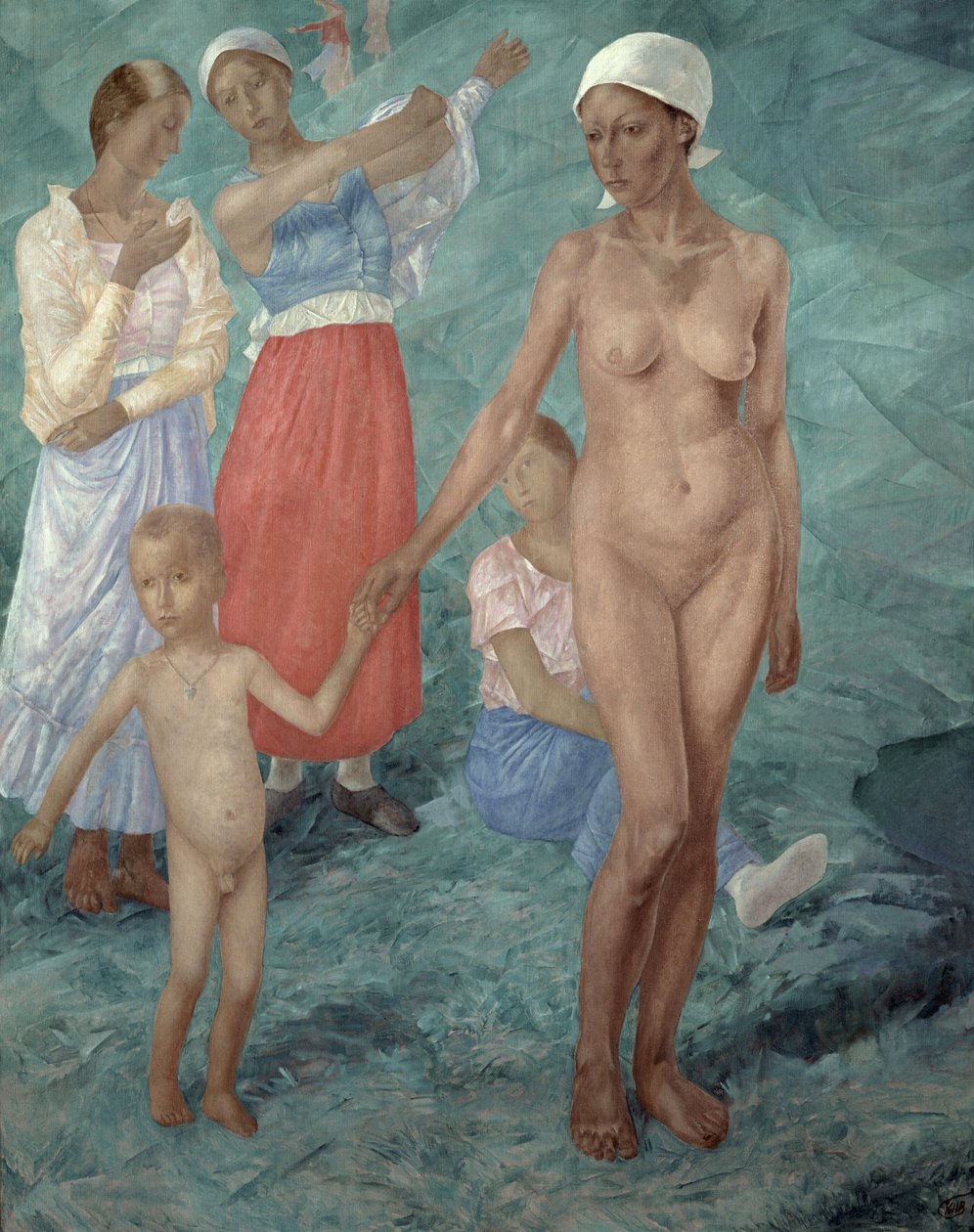 Manhã, 1917 de Kuzma Sergeevich Petrov Vodkin