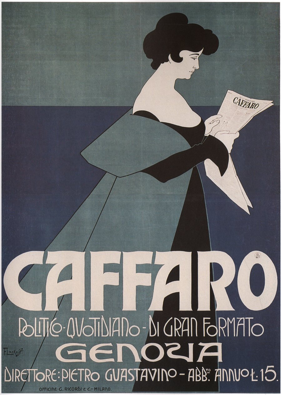 Jornal Caffaro Génova, 1901 de Laskowski
