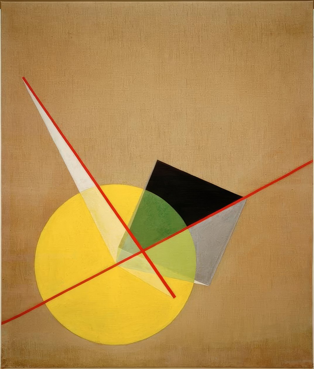 Círculo amarelo de Laszlo Moholy Nagy