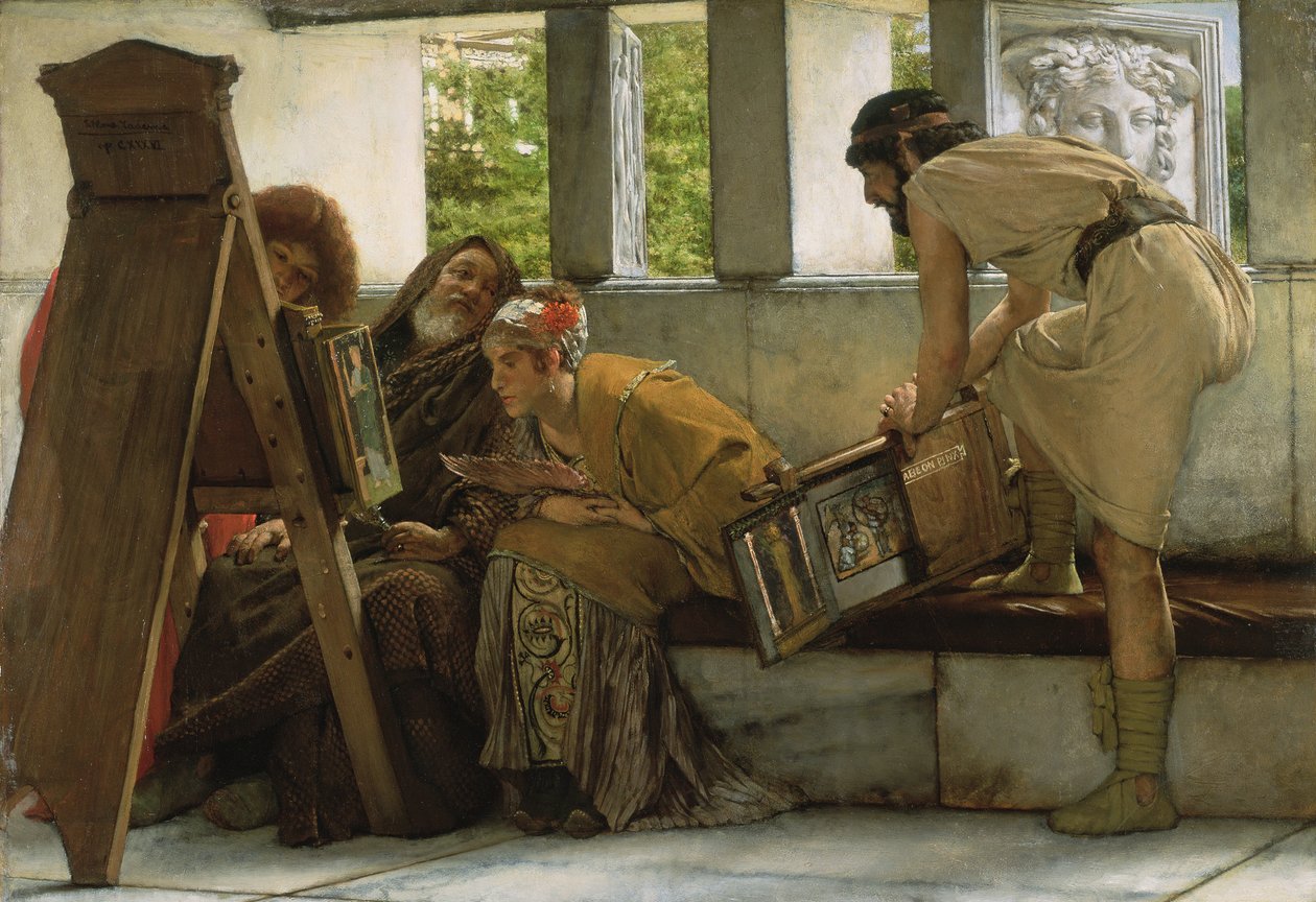 Um estúdio romano de Lawrence Alma Tadema