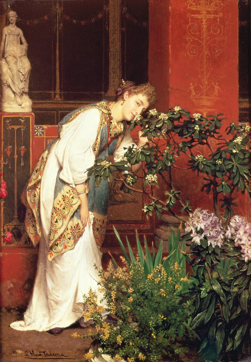 No Peristylum, 1866 de Lawrence Alma Tadema