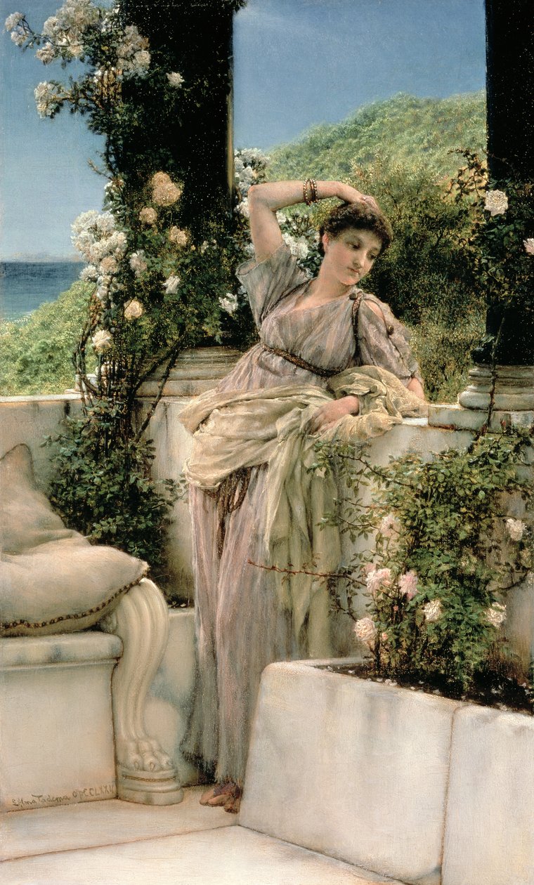 "Tu és a rosa de todas as rosas", 1885 de Lawrence Alma Tadema