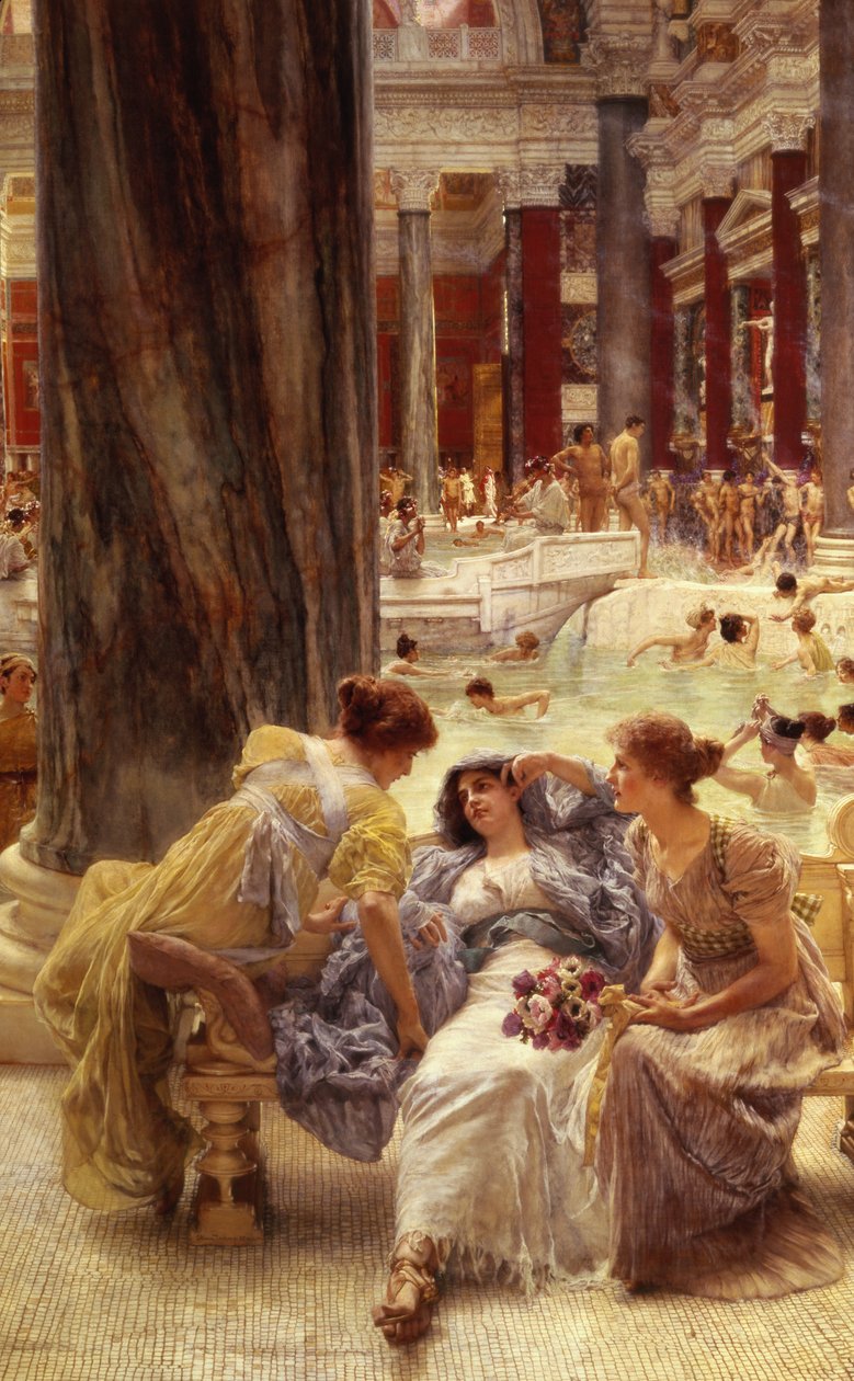 Os banhos de Caracalla, 1899 de Lawrence Alma Tadema