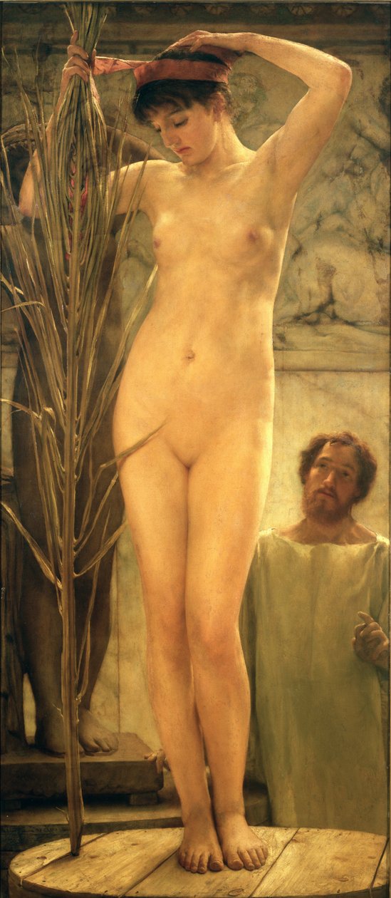 O modelo do escultor, 1877 de Lawrence Alma Tadema