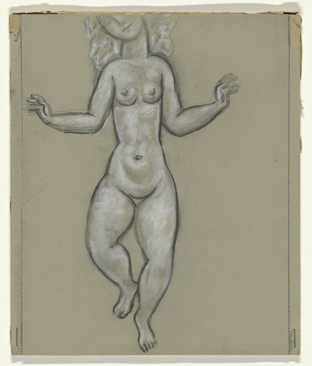 mulher nua dançando de Leo Gestel