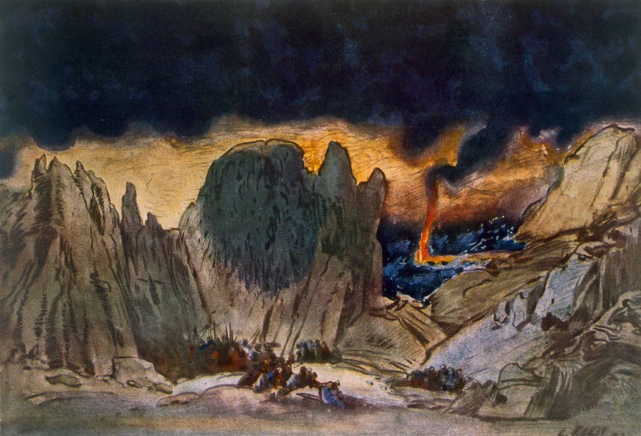 Cenário de Phedre, 1917 de Leon Bakst