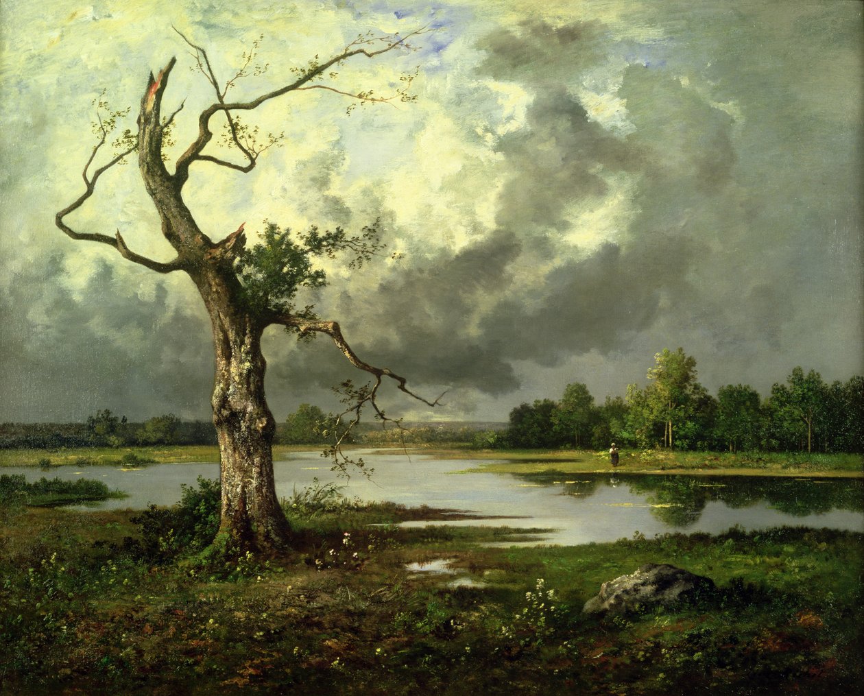 Paisagem do rio francês de Leon Richet