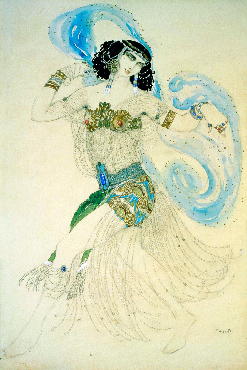 Dança dos Sete Véus, 1908. de Leon Bakst