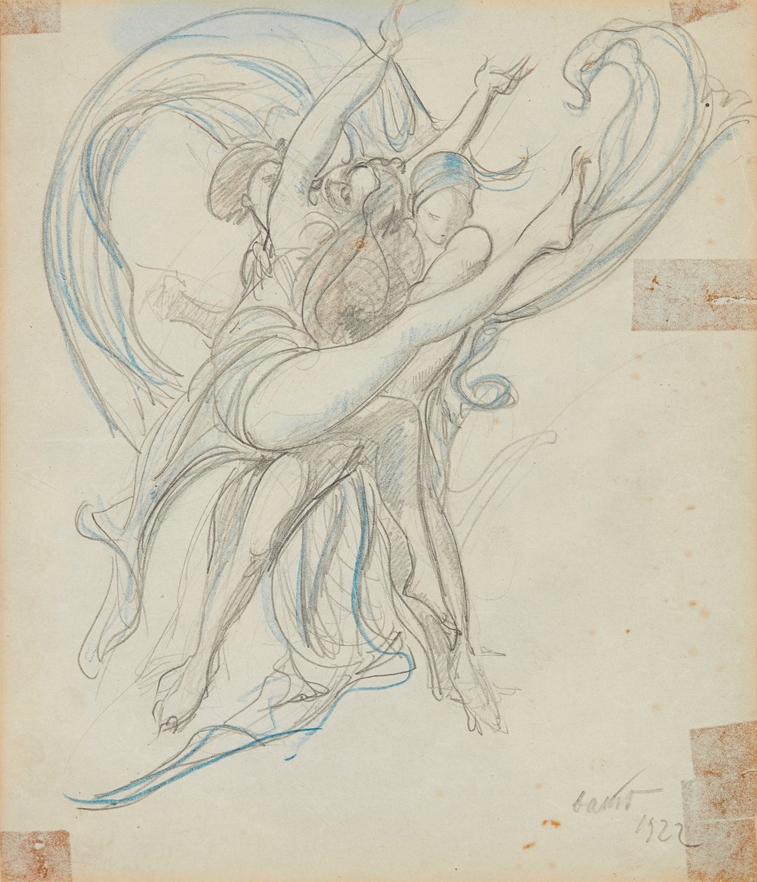 Grupo de dançarinos de Leon Bakst