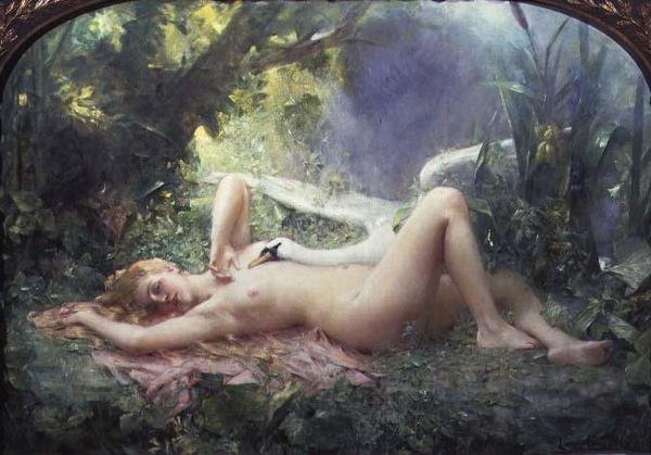 O Triunfo do Cisne de Leon Francois Comerre