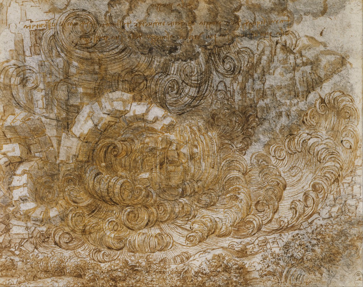 Um dilúvio de Leonardo da Vinci