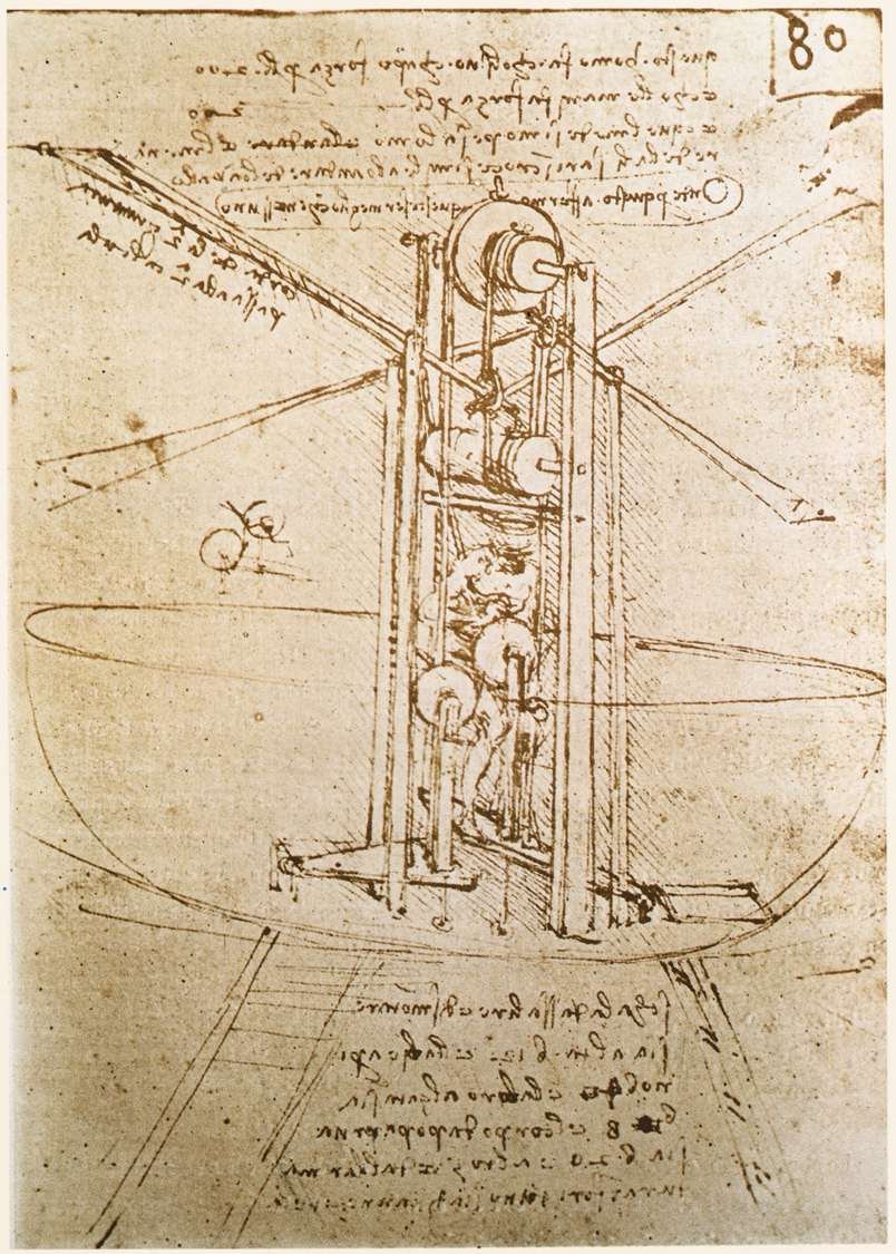 Máquina voadora de Leonardo da Vinci