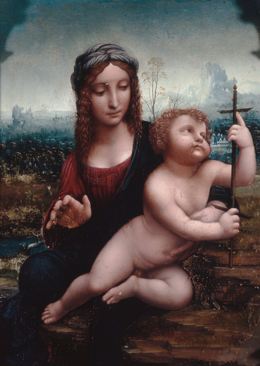 A Virgem do Fuso de Leonardo da Vinci