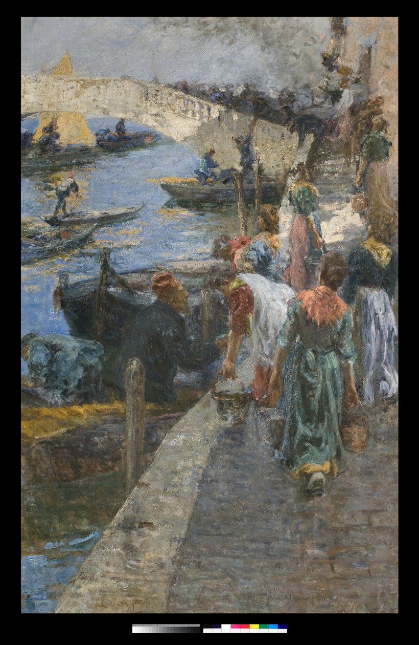 Fogo em Chioggia, 1905 de Leonardo Bazzaro