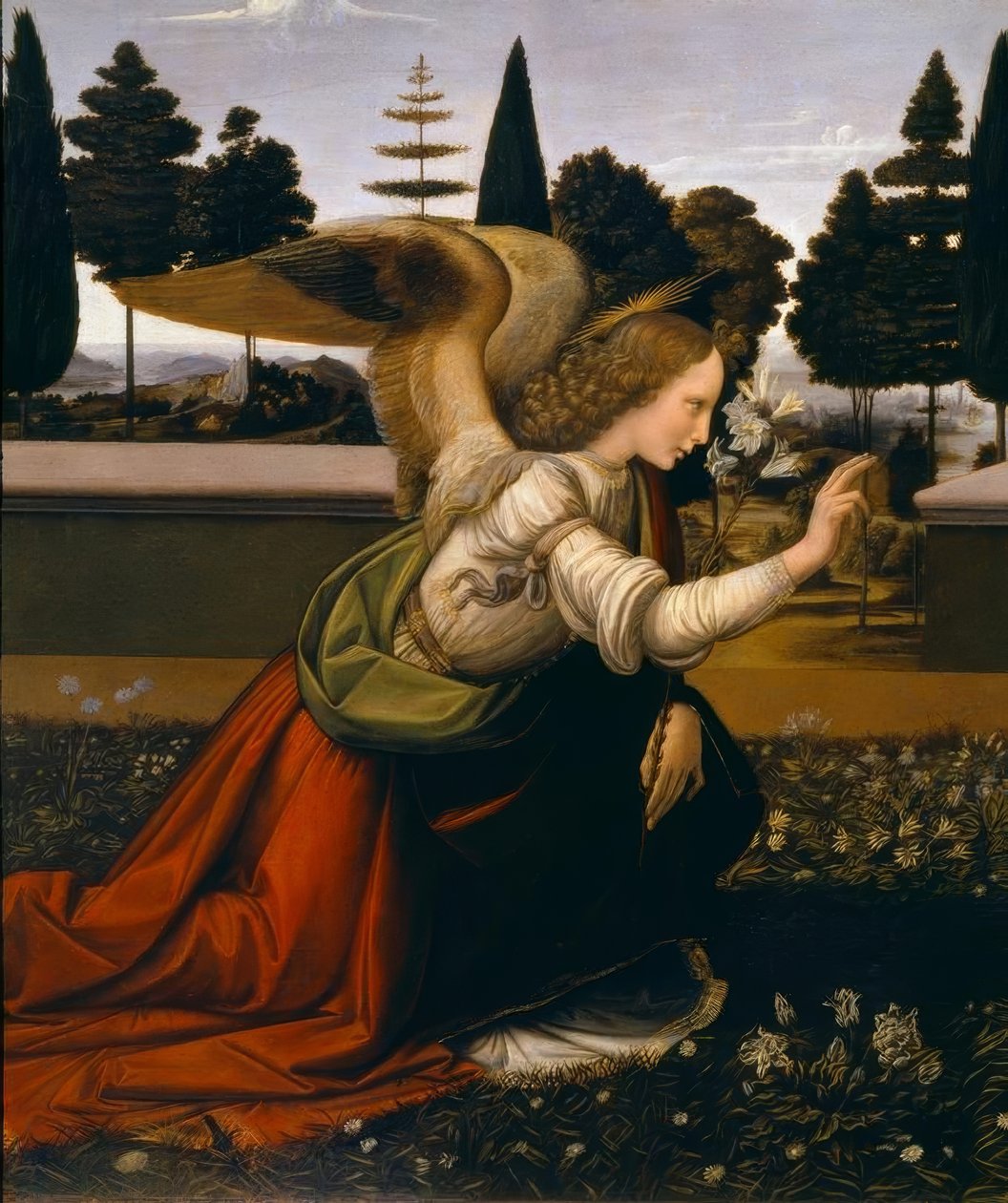 A Anunciação de Leonardo da Vinci