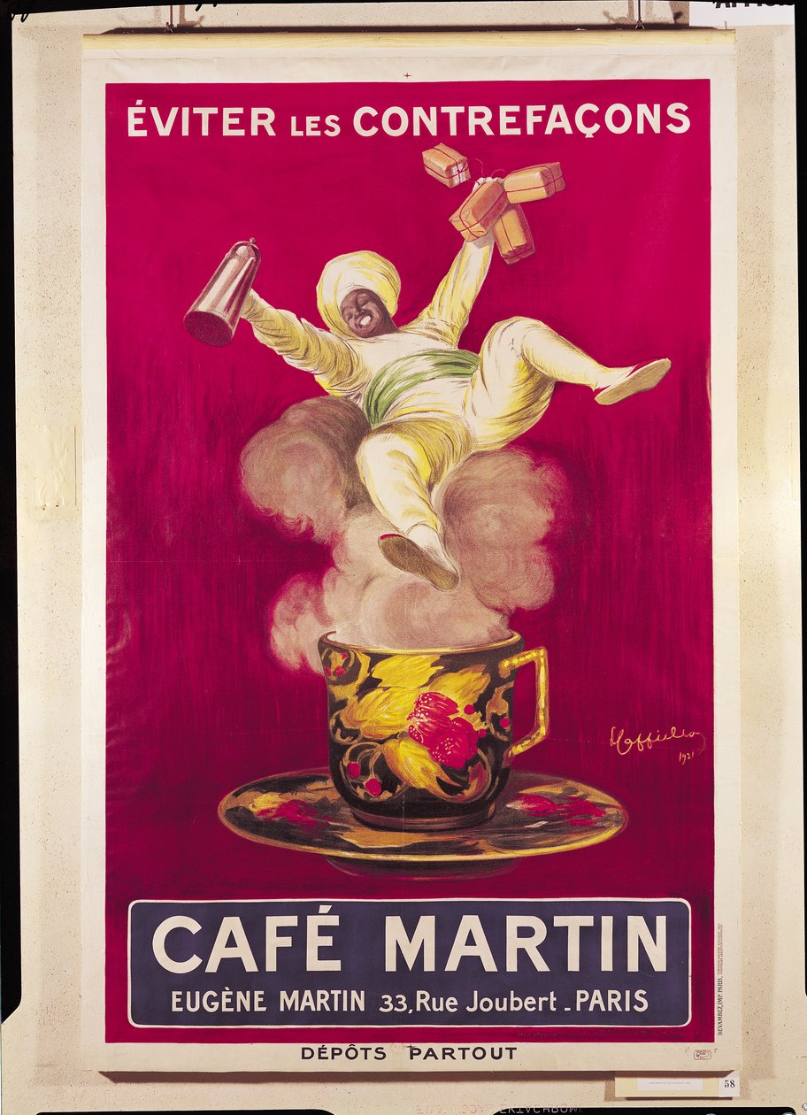 Cartaz publicitário &39;Cafe Martin&39;, 1921 de Leonetto Cappiello