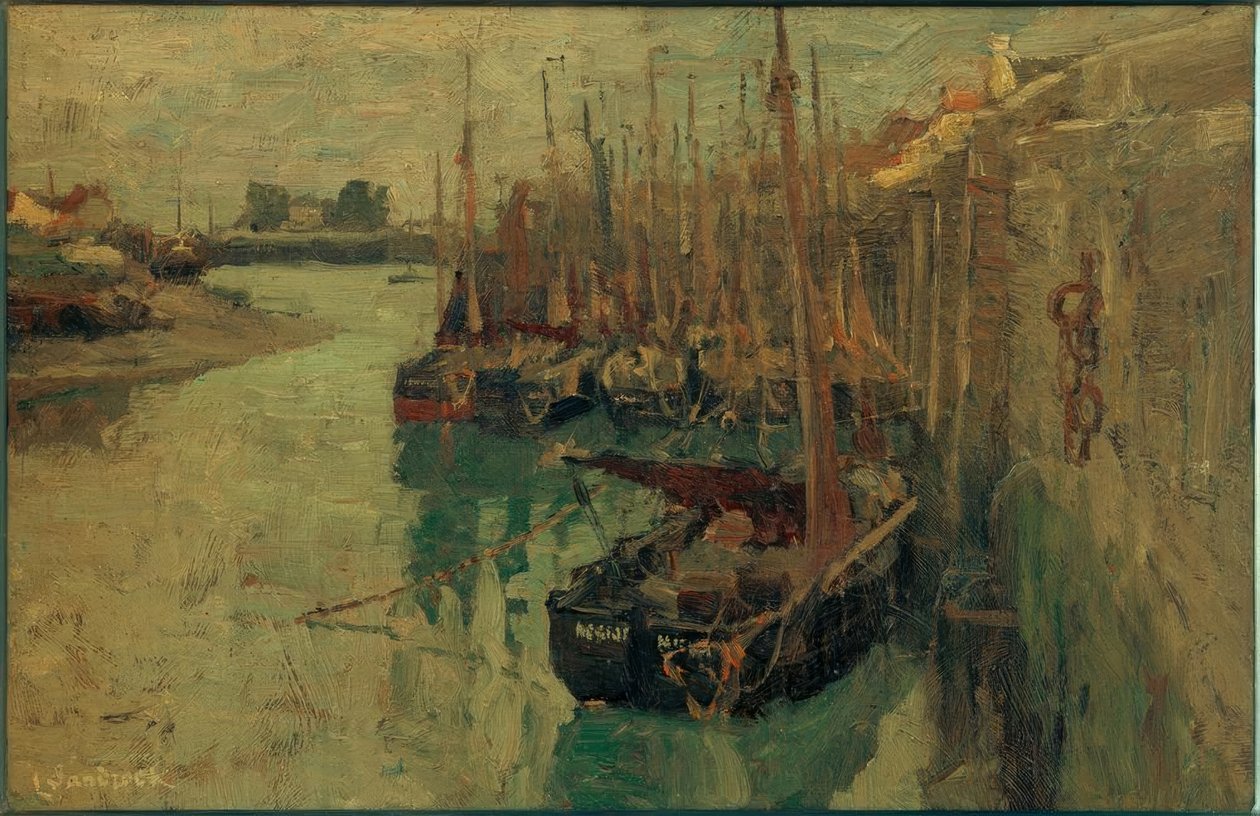 Porto de pesca de Nieuport de Leonhard Sandrock