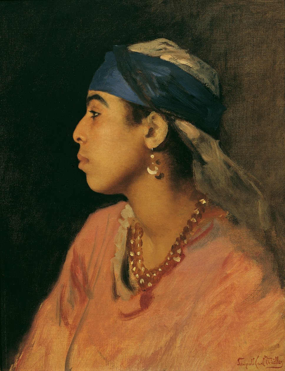 Cantora egípcia de Leopold Carl Muller