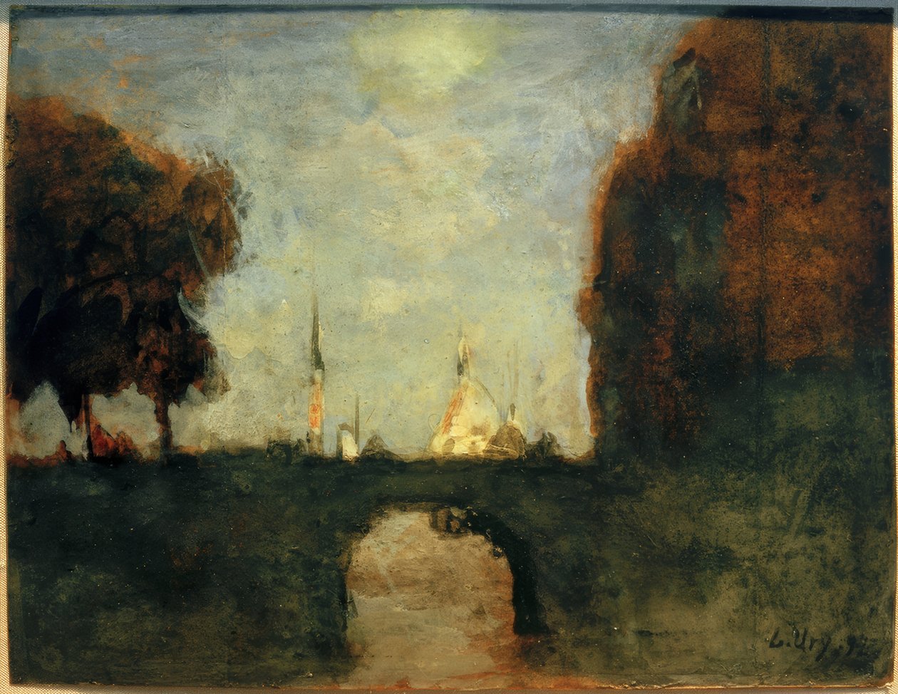 Cidade ao luar de Lesser Ury
