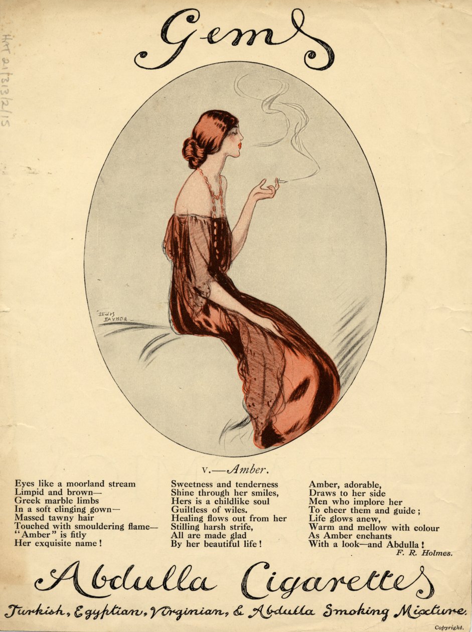 Abdulla Cigarettes, 1920s de Lewis Baumer