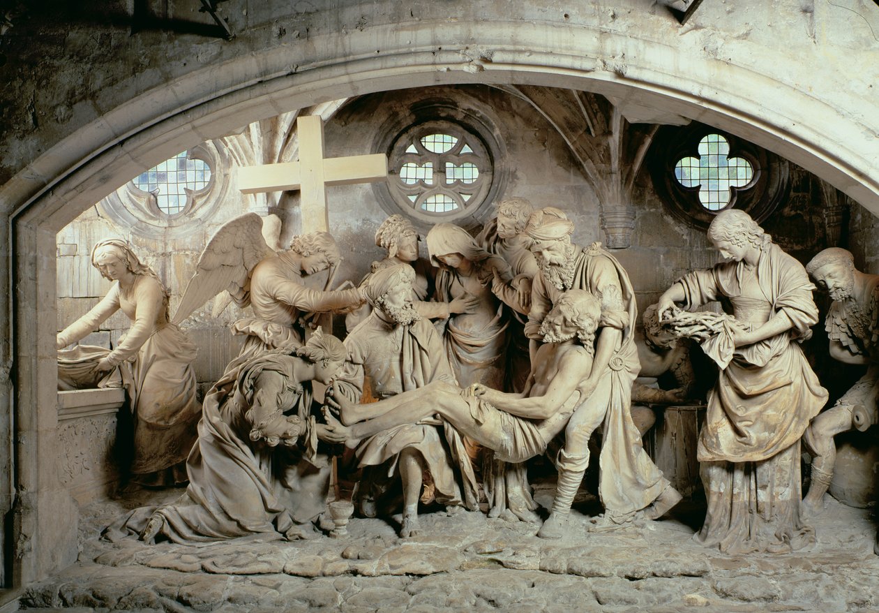 O Sepulcro da Páscoa, 1554-64 de Ligier Richier