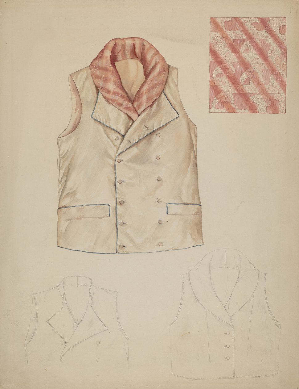 Colete, c. 1937. de Lillian Causey