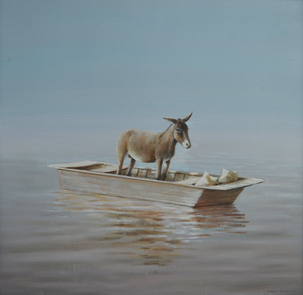 Burro no rio de Lincoln Seligman
