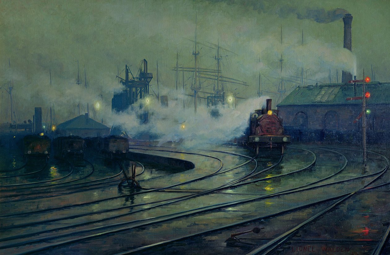 Docas de Cardiff, 1896 de Lionel Walden