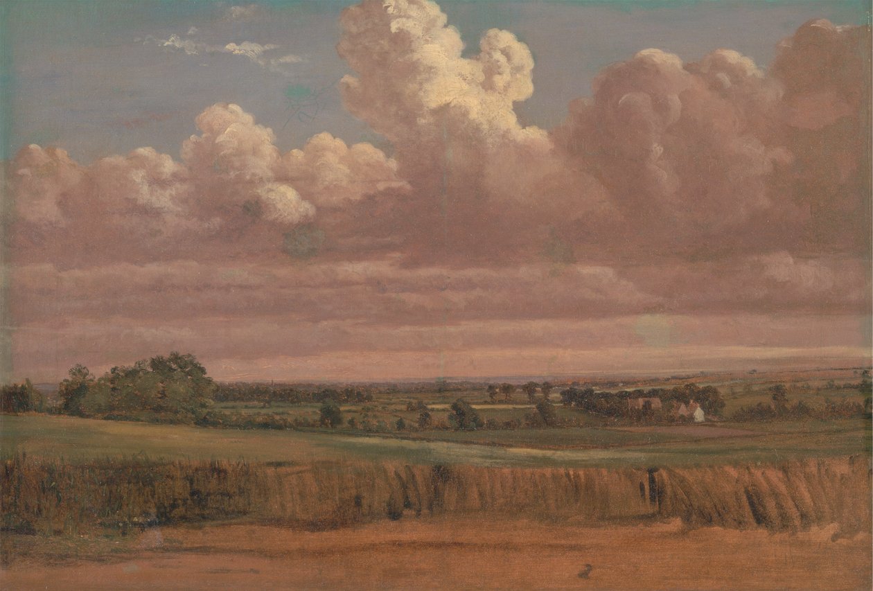 Paisagem com Wheatfield de Lionel Constable