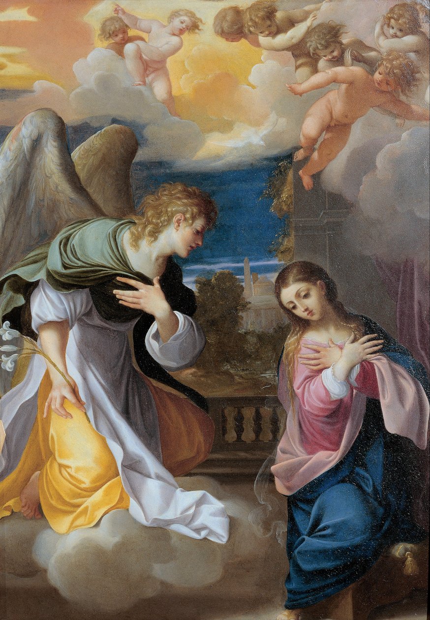 A Anunciação, 1603-1604 de Lodovico Carracci