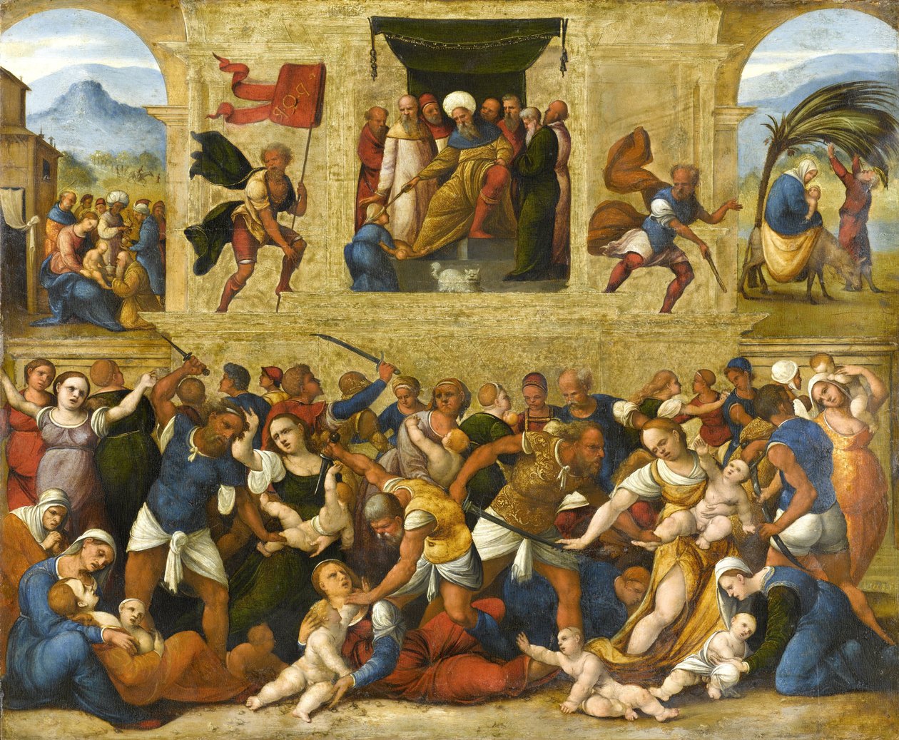 Massacre dos Inocentes de Lodovico Mazzolino
