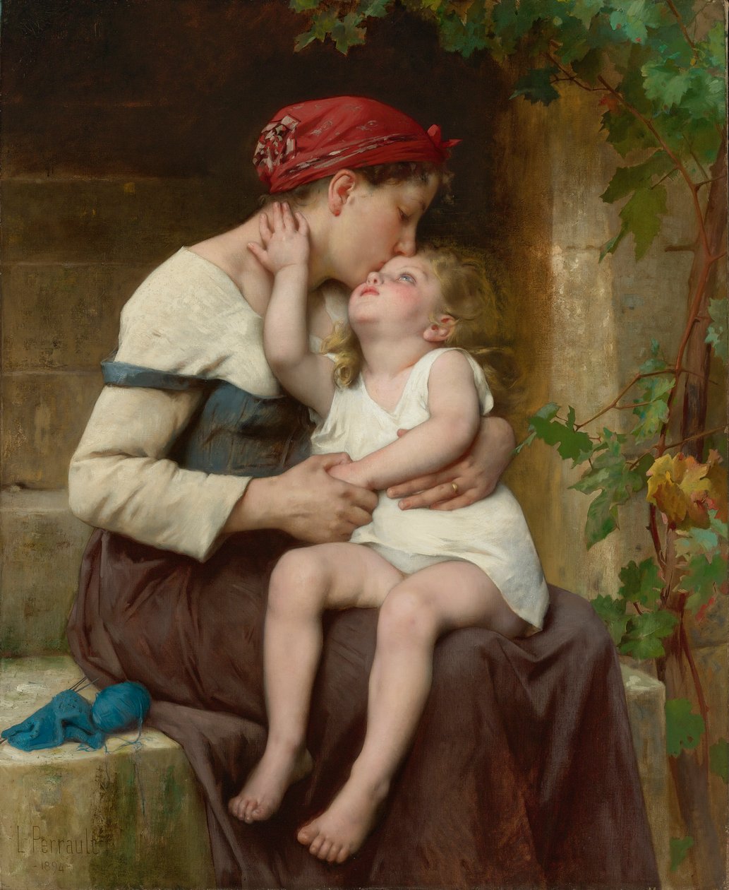 Mãe com criança de Leon Bazile Perrault