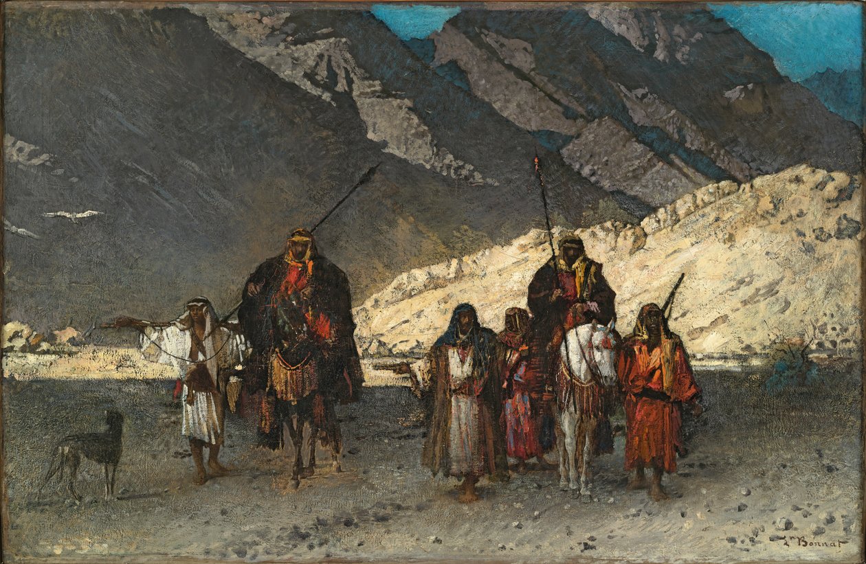 Xeques árabes nas montanhas de Léon Bonnat
