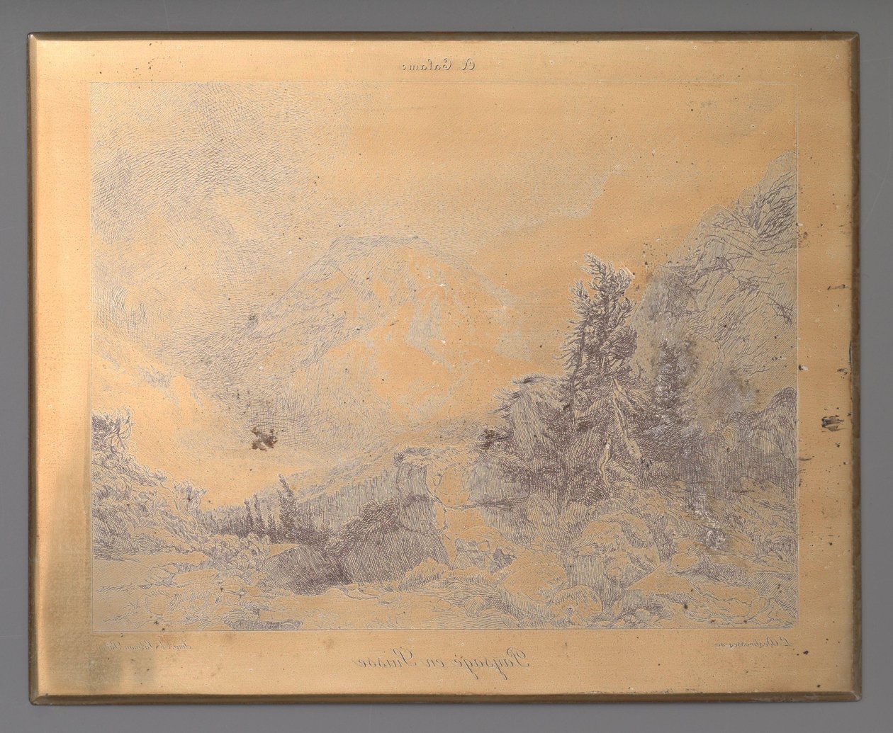 Paisagem na Suíça de Léopold Desbrosses