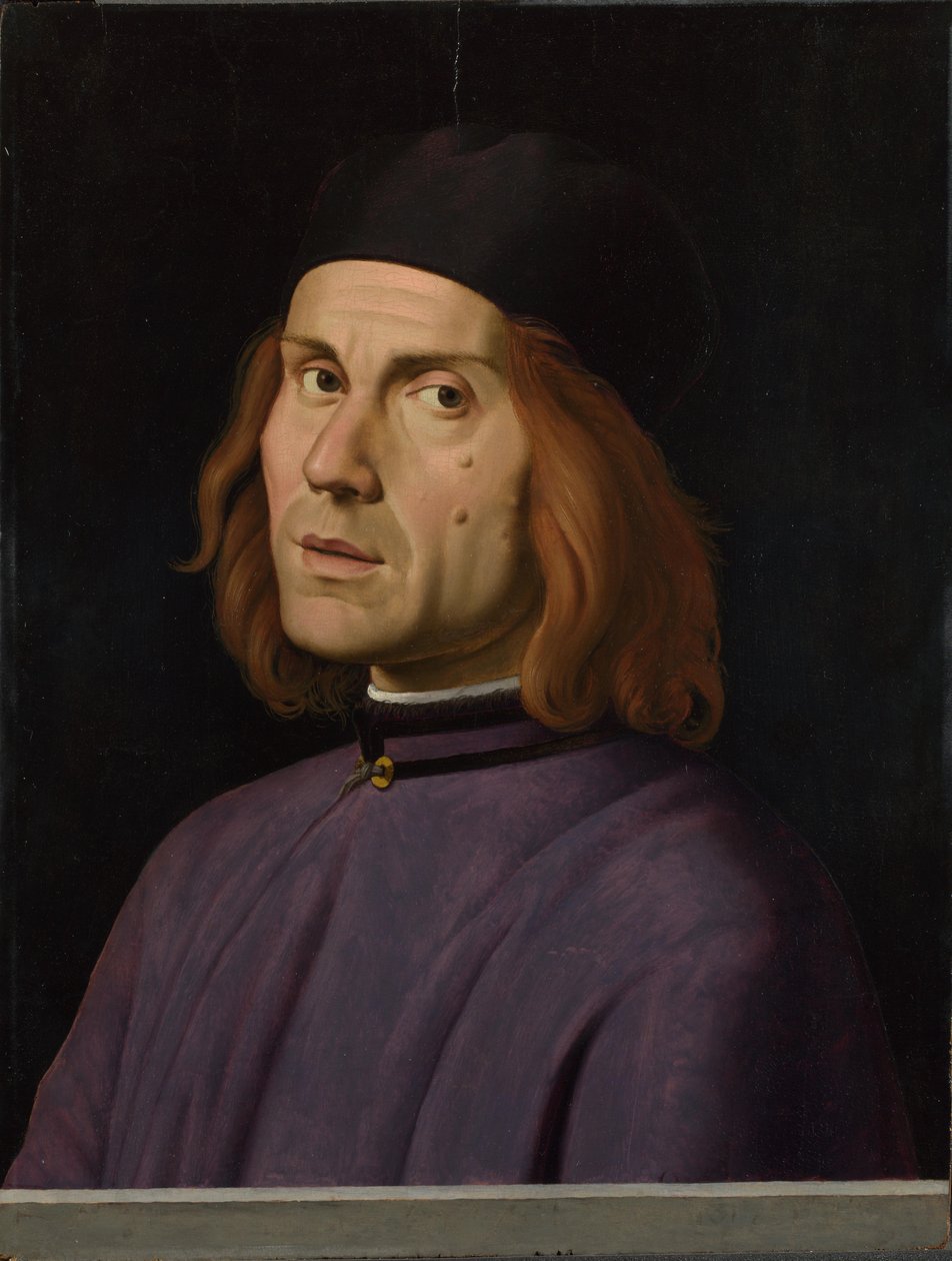 Retrato de Battista Fiera de Lorenzo Costa