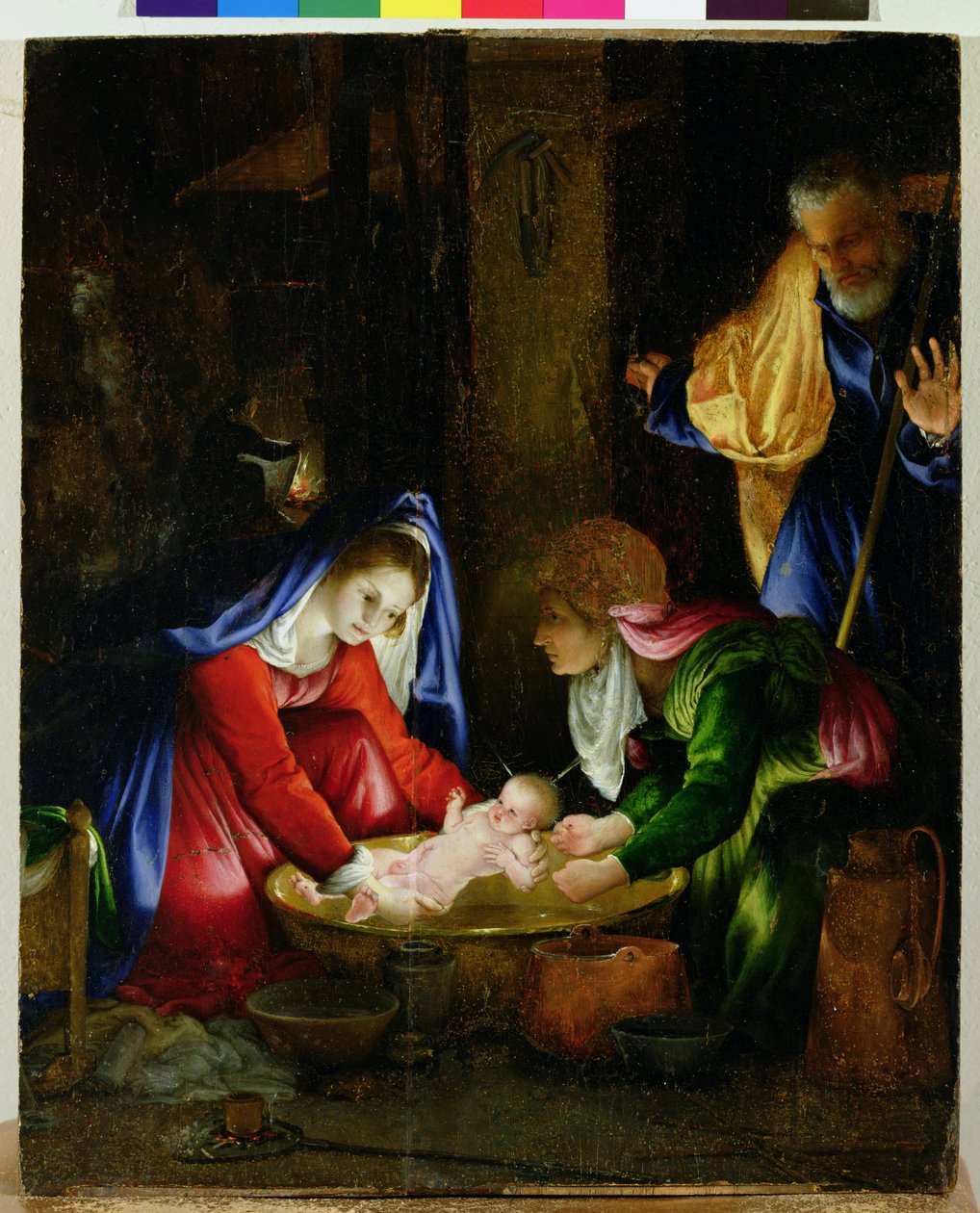 A Natividade, 1527 de Lorenzo Lotto