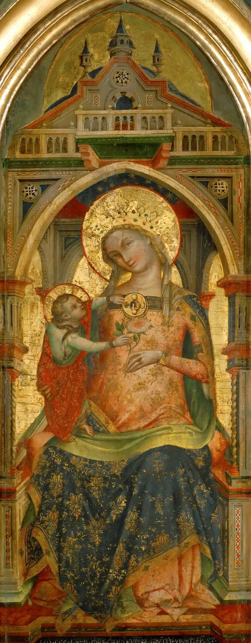Madona e o Menino, 1372. de Lorenzo Veneziano