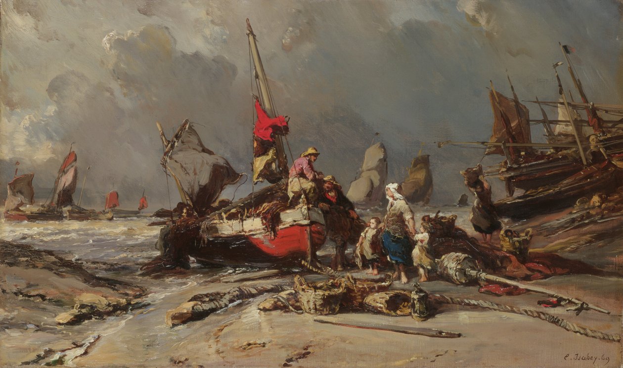 Depois da tempestade, 1869 de Eugene Isabey