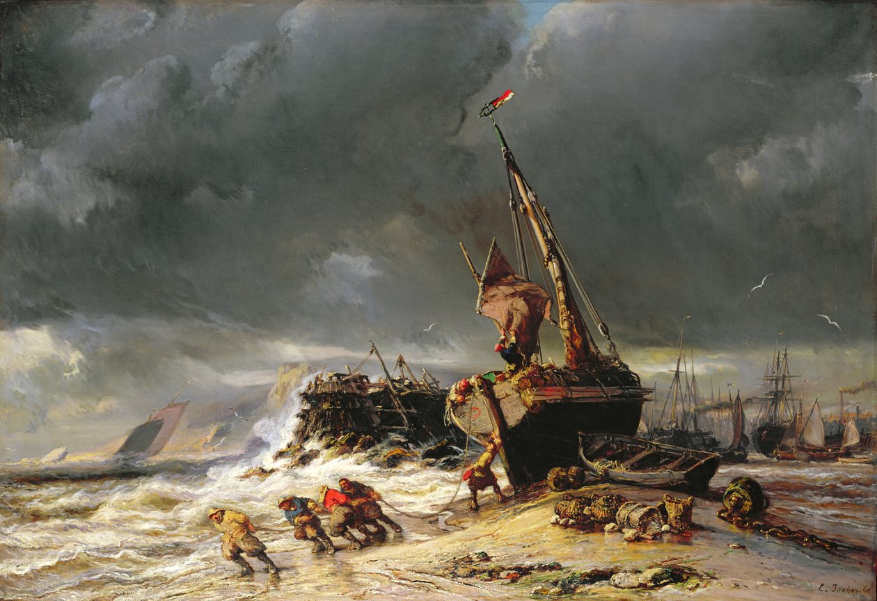 Maré Baixa, 1861 de Eugene Isabey