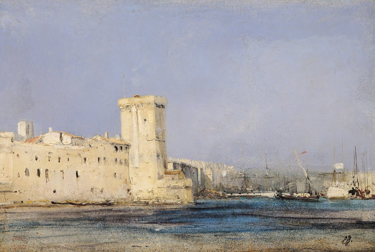 Fortaleza Marinha do século XIX de Eugene Isabey