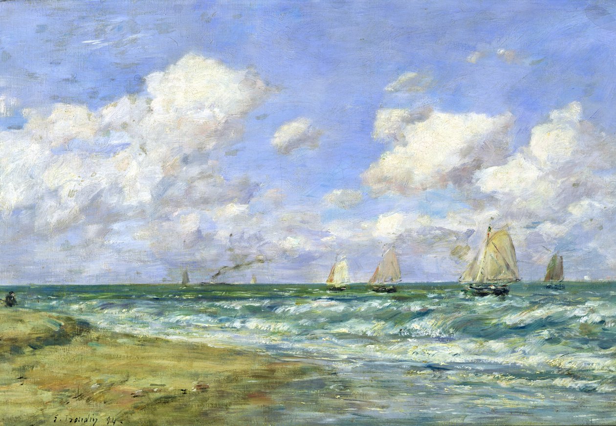 Cena marinha, 1894 de Eugene Louis Boudin