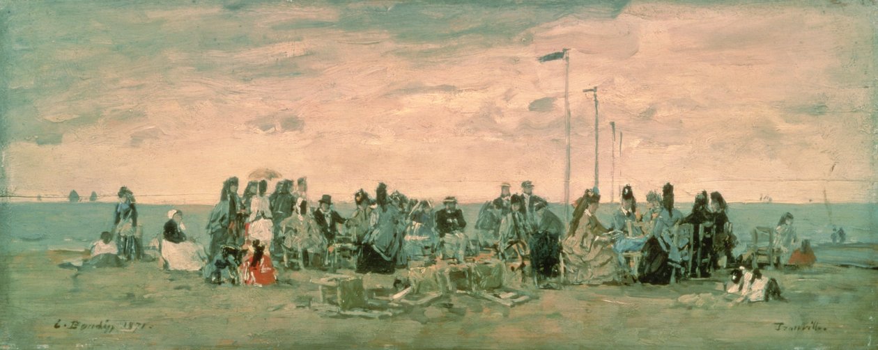 A praia de Eugene Louis Boudin
