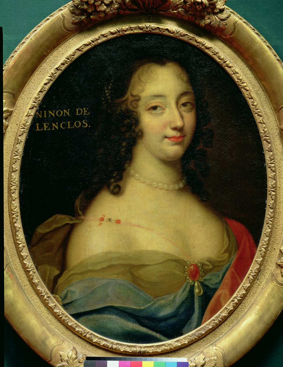 Retrato de Ninon Lenclos (1620-1705) (veja também 192133) de Louis Ferdinand Elle