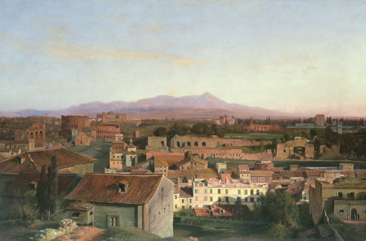 Vista de Roma, 1845 de Louis Gurlitt
