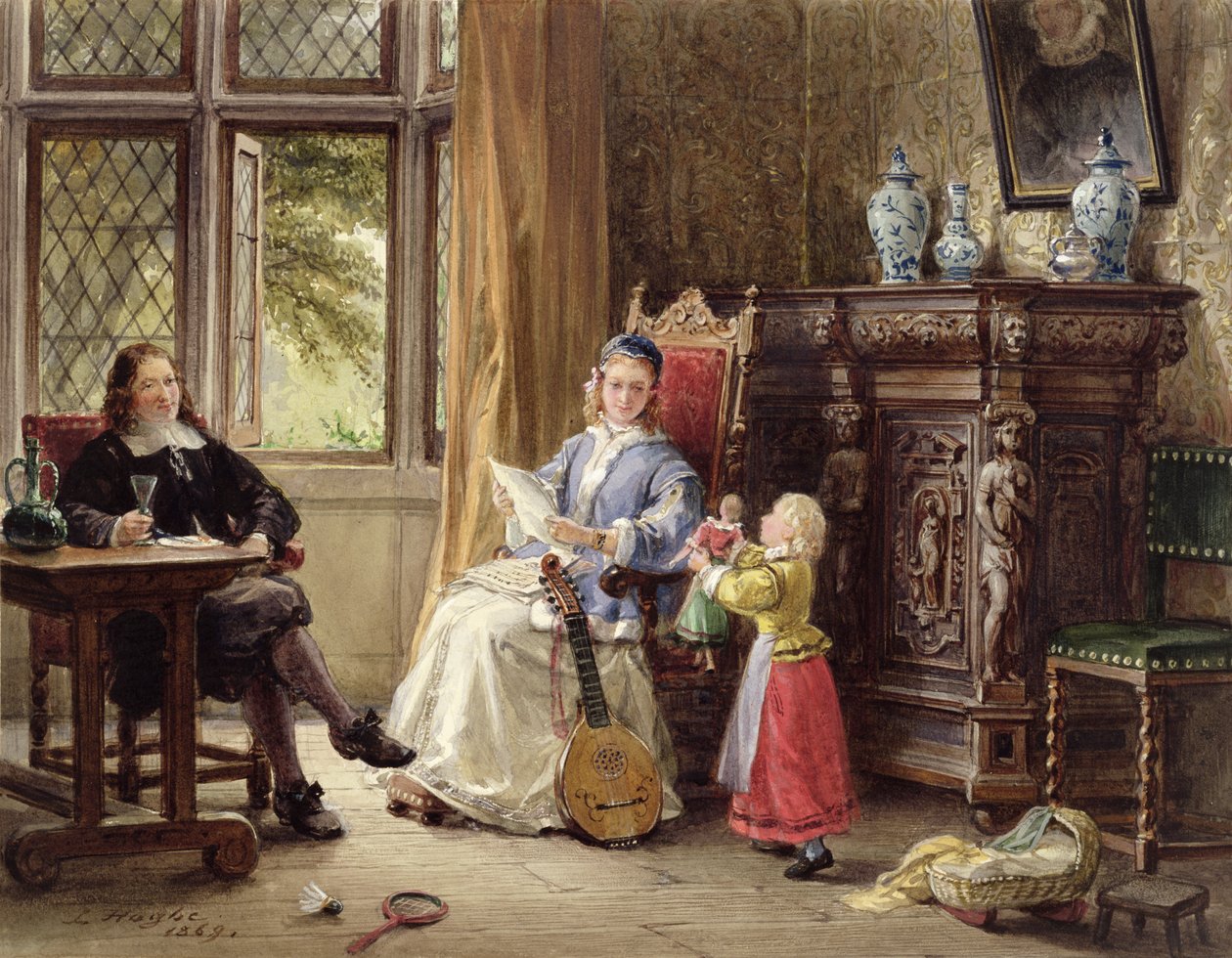 Interior isabelino de Louis Haghe